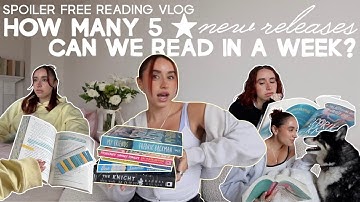 how many 5 star *new releases* can we find in a week? (spoiler free reading vlog)