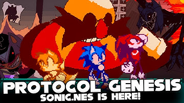 FNF | Protocol Genesis : Full Release - Vs Sonic | (NES) (SONIC.EXE) (FNAF)