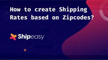 Setup Shipping Rates based on Zip code/ Postcode/ UK Postcode | Best Shopify Shipping App: Shipeasy