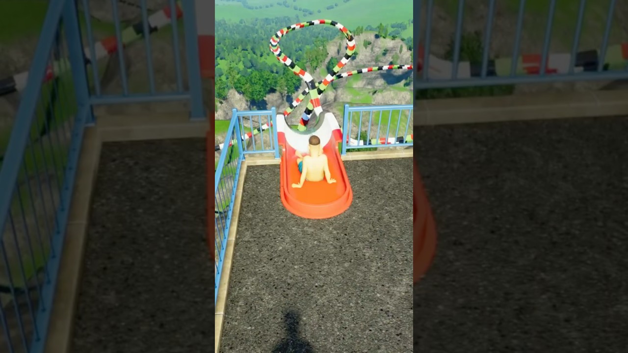 This Water Slide is Actually Terrifying 😱🔥🌊 | Planet Coaster 2