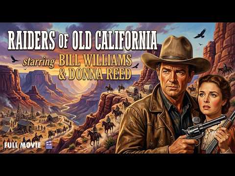 RAIDERS OF OLD CALIFORNIA (1957)🎬| Full Movie | Western | Cowboy | Far West | Bill Williams