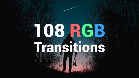 108 RGB Transitions After Effects Templates