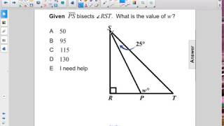 Geometry Triangles Exterior Angle Theorem Pt 4 Q50