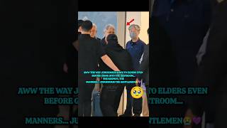 Aww The Way Jungkookie Bows To Elders jk jungkook airport update youtubeshorts fyp
