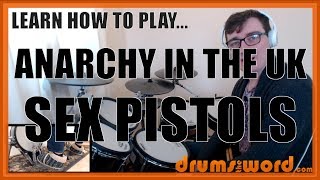 ★ Anarchy In The UK (Sex Pistols) ★ Drum Lesson PREVIEW | How To Play Song (Paul Cook) chords