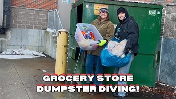 Dumpster Diving At Only Grocery Stores Then Making Dinner With Our Finds!
