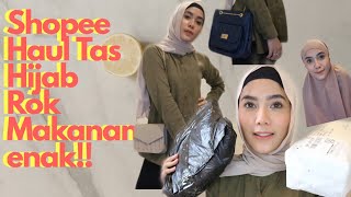 Shopee Haul Tas, Rok, Hijab, Makanan Enak Achtasya Iman