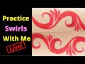 Practice Face Painting With Me [Swirls Live Art Practice]