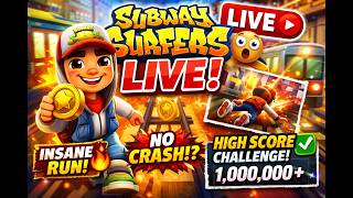 CAN I REACH 10 MILLION SCORE 🔥 LIVE NOW #funny #subwaysurfers #shorts