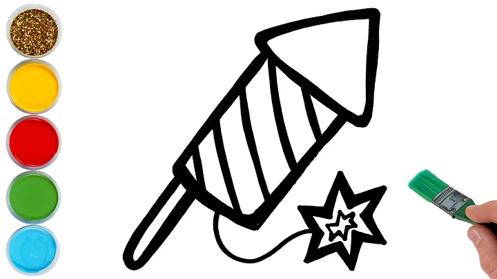 Fireworks Drawing, Painting and Coloring for Kids, Toddlers | How to Draw, Paint Easy