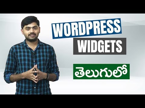 wordpress widgets tutorial for beginners in telugu | Lesson 10