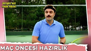 Kemal Ve Nurhan Tenis Maçı Için Isınıyor - Zengin Kız Fakir Oğlan 12. Bölüm
