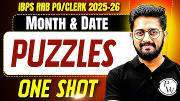 IBPS RRB PO & Clerk 2025 | Month & Date Puzzles for Bank Exams | Puzzle Reasoning | by Sachin Sir