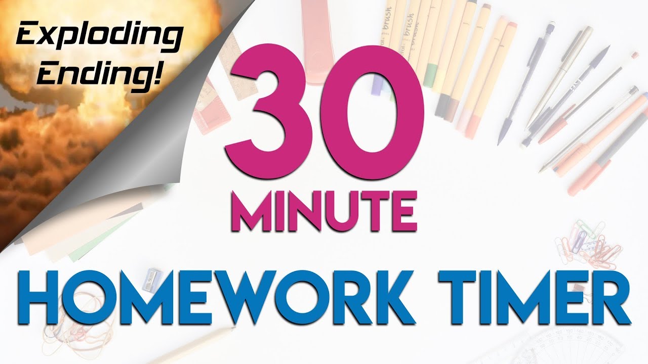 30 minute timer for homework