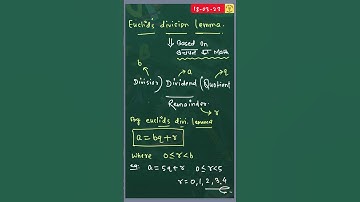 Euclid’s division lemma #class10 #shortsfeed #mathstricks