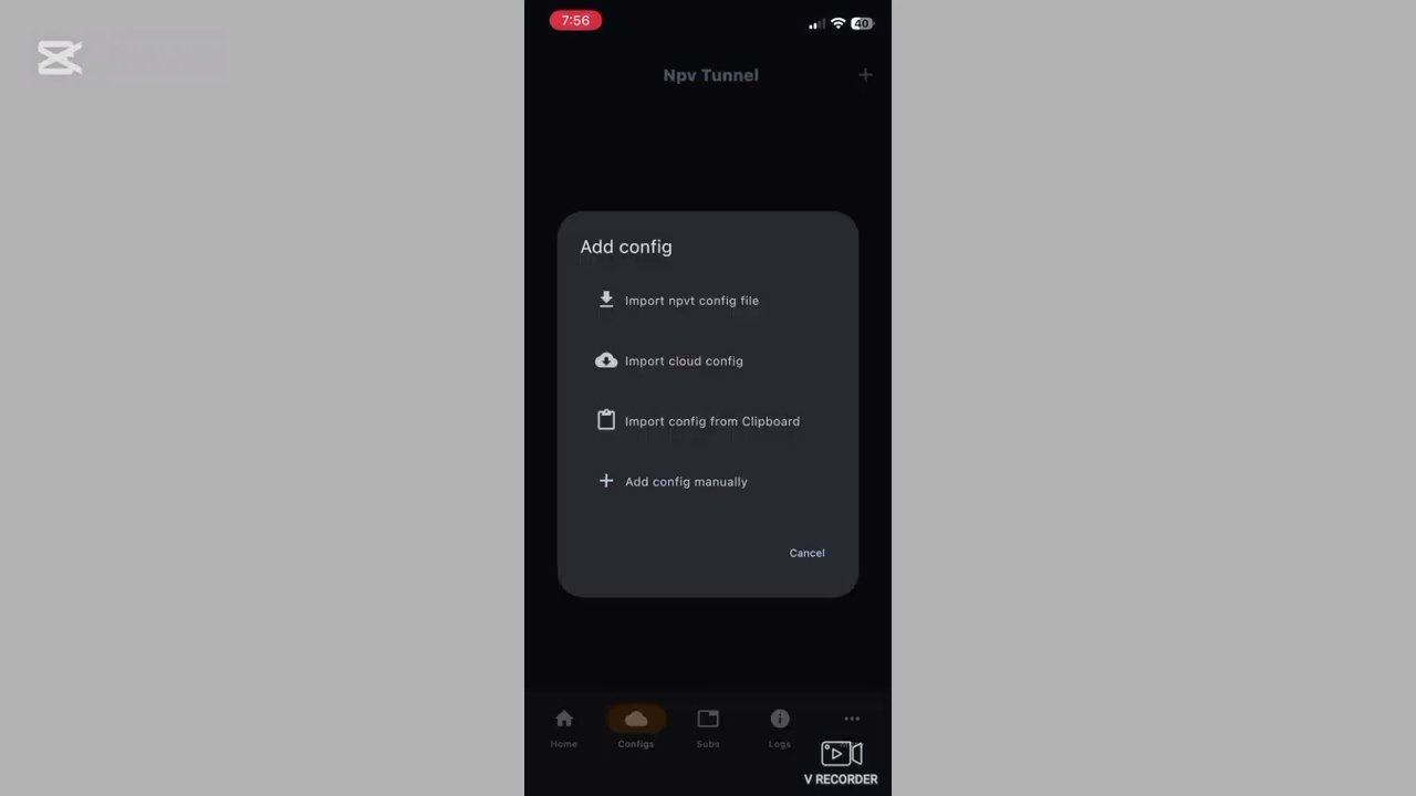 How to Use NPV Tunnel Config
