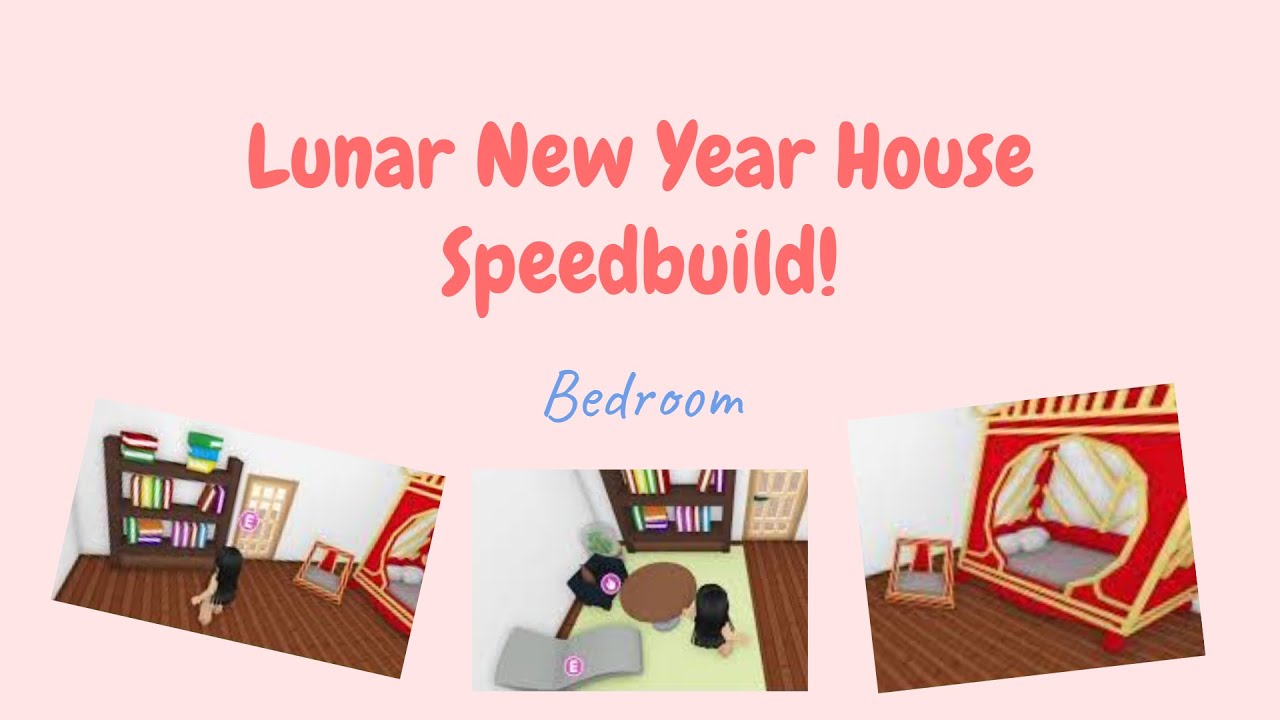Adopt Me Lunar New Year House Speedbuild Part 1 (Bedroom) Roblox