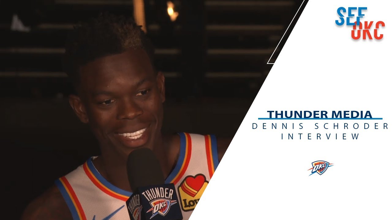 Thunder Media Day 2019 Dennis Schroder Interview Youtube