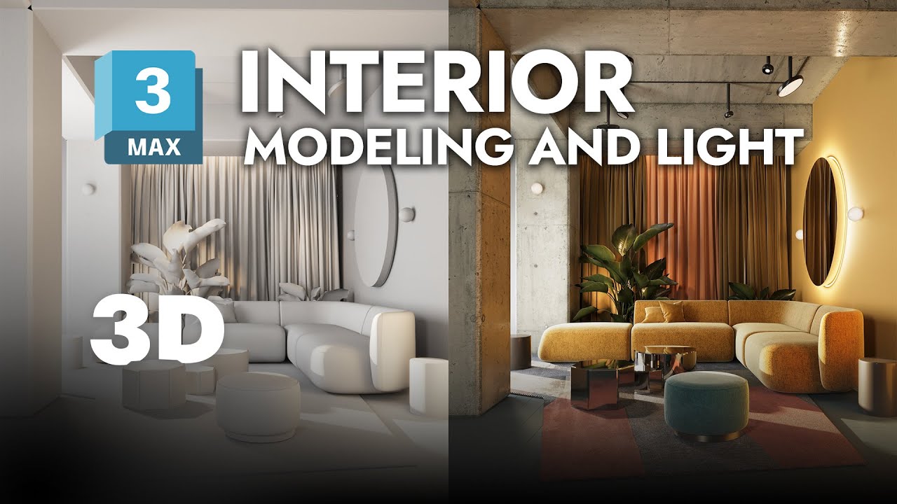 Interior Modelling - Modeling and Light / Tutorial / 3ds Max - YouTube