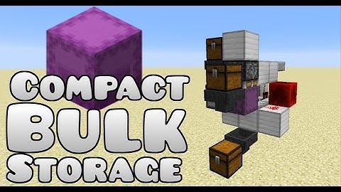 Minecraft: Super Compact Shulker Bulk Storage Tutorial