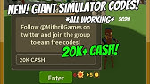 Pets Giant Simulator All Codes Youtube