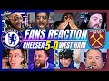 Chelsea fans reaction to chelsea 50 west ham  premier league