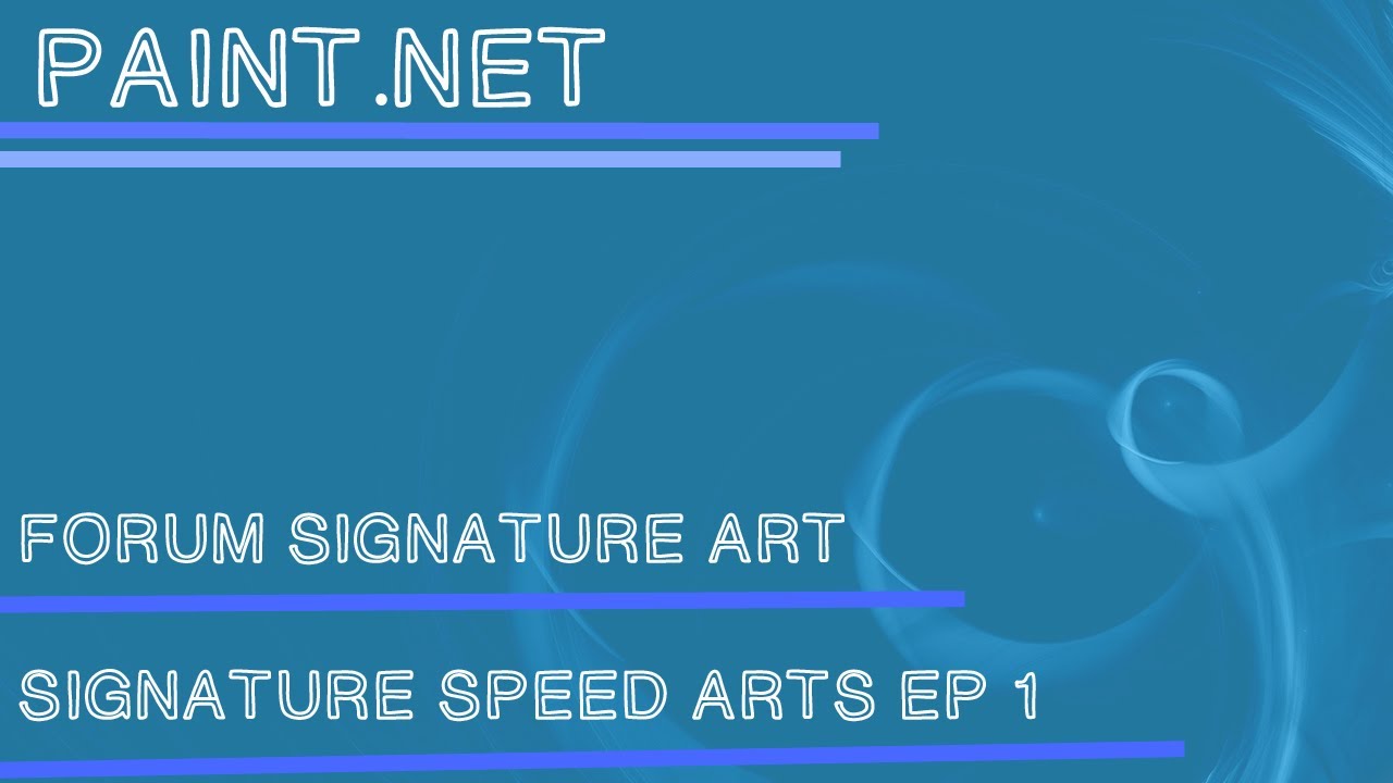 Forum Signature Tutorial YouTube