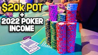 $20k POT LEADS TO MY BIGGEST... 2022 Poker Income | C2B Poker Vlog EP. 164 screenshot 4
