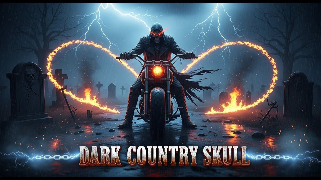 Dark Country Skull Music 2025 🎧 Ride Through the Storm | The Legend of the Dark Country
