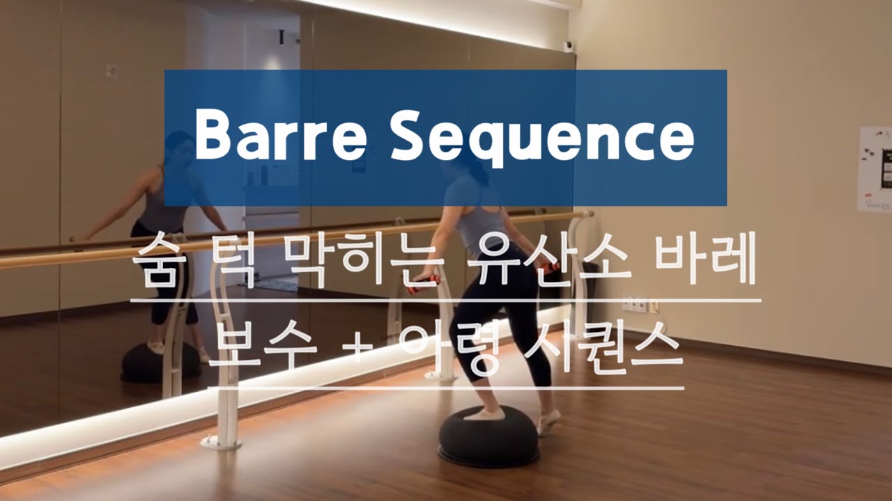 숨 턱 막히는 유산소 바레 | 보수+ 아령 시퀀스 | 동작 설명
