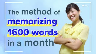 The method of memorizing 1600 Korean words in a month