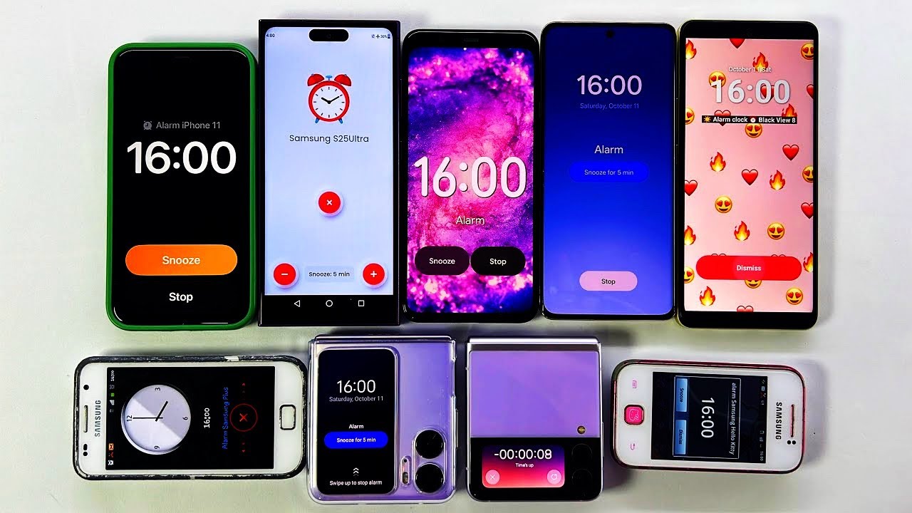 Inverted Timer Phone Alarm Clock + Timer iPhone, Google Pixel, OPPO Find Flip, Samsung ...