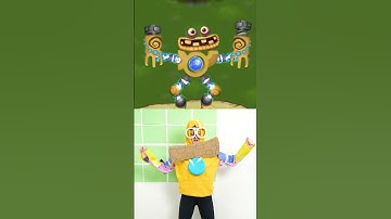 MY SINGING MONSTERS WITH ZERO BUDGET 😱 #shorts *LANKYBOX GIRLS*