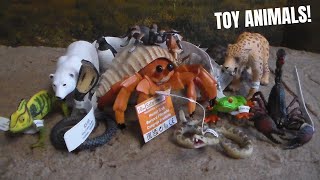 MEGA HOBBY LOBBY TOY ANIMAL TOY HAUL Toy Review! Polar Bear Hermit Crab Cobra Rattle Snake!