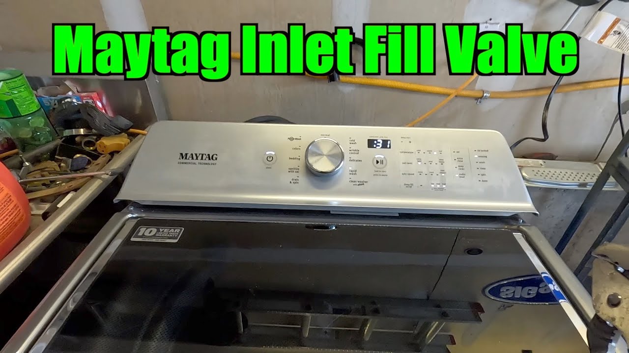 Maytag Washer Water Inlet Valve - YouTube