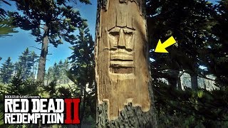 RED DEAD REDEMPTION 2 - FACE IN TREES (THE BEST SECRETS & EASTER EGGS)