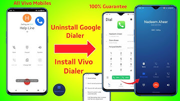 Change Google Dialer to vivo dialer official update | uninstall Google Dialer in vivo | vivo dialer