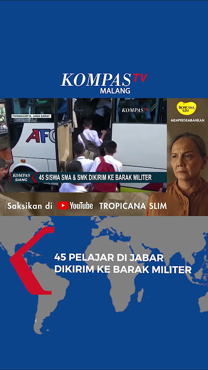 Gelombang Kedua, 45 Pelajar SMA & SMK Dikirim ke Barak Militer