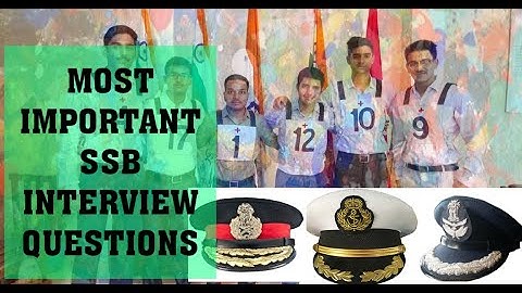 Most Important SSB Interview questions। । 2021