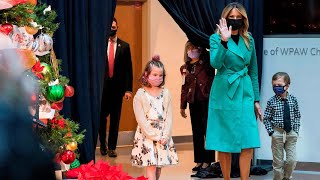 Melania Trump visits Children's Hospital for Christmas