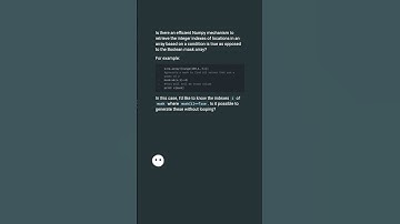 How to turn a boolean array into index array in numpy #shorts