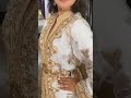 قفطان ابيض بصقلي او النطع مع الاكسسوارات الذهبية عروس من ذهب القفطان المغربي العالمي أعراس مغربية