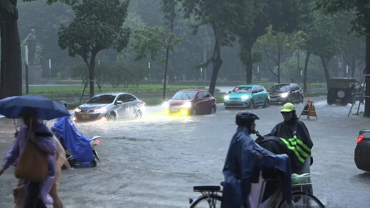 Streets floodeed in Hanoi as Typhoon Bualoi devastates Vietnam | AFP