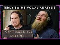 reacting to and analyzing teddy swims version of "i can't make you love me". i'm a voice teacher.