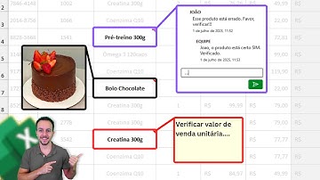 Inserir no Excel: Foto ao Passar Mouse, Comentário de Equipe, Anotação Interna