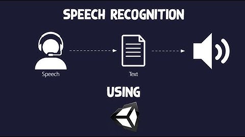 Speech Recognition From SpeechToText To TextToSpeech with Unity 3d - 2021