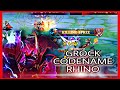 GROCK CODENAME: RHINO EXP LANE BE LIKE | MOBILE LEGENDS | HaNabiTV