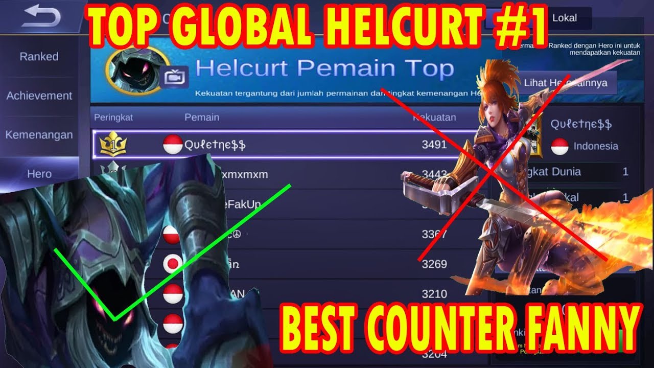 Top Global Helcurt Ketemu Top Global Fanny Yakin Gak Pick Helcurt