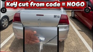 Mitsubishi | key cut from code | NOGO Mitsubishi | key cut from code | NOGO