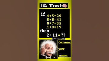 IQ Test||🔥Math quiz||💥Brain Challenge||🧠#shorts #trending #trendingshorts #iqtest #braintest #quiz